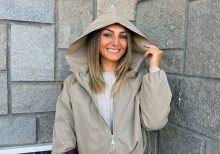 Giacca bomber fango