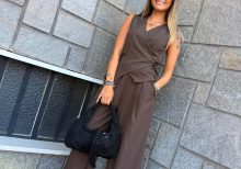 Completo Gilet marrone