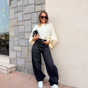 Jeans Baggy blu scuro