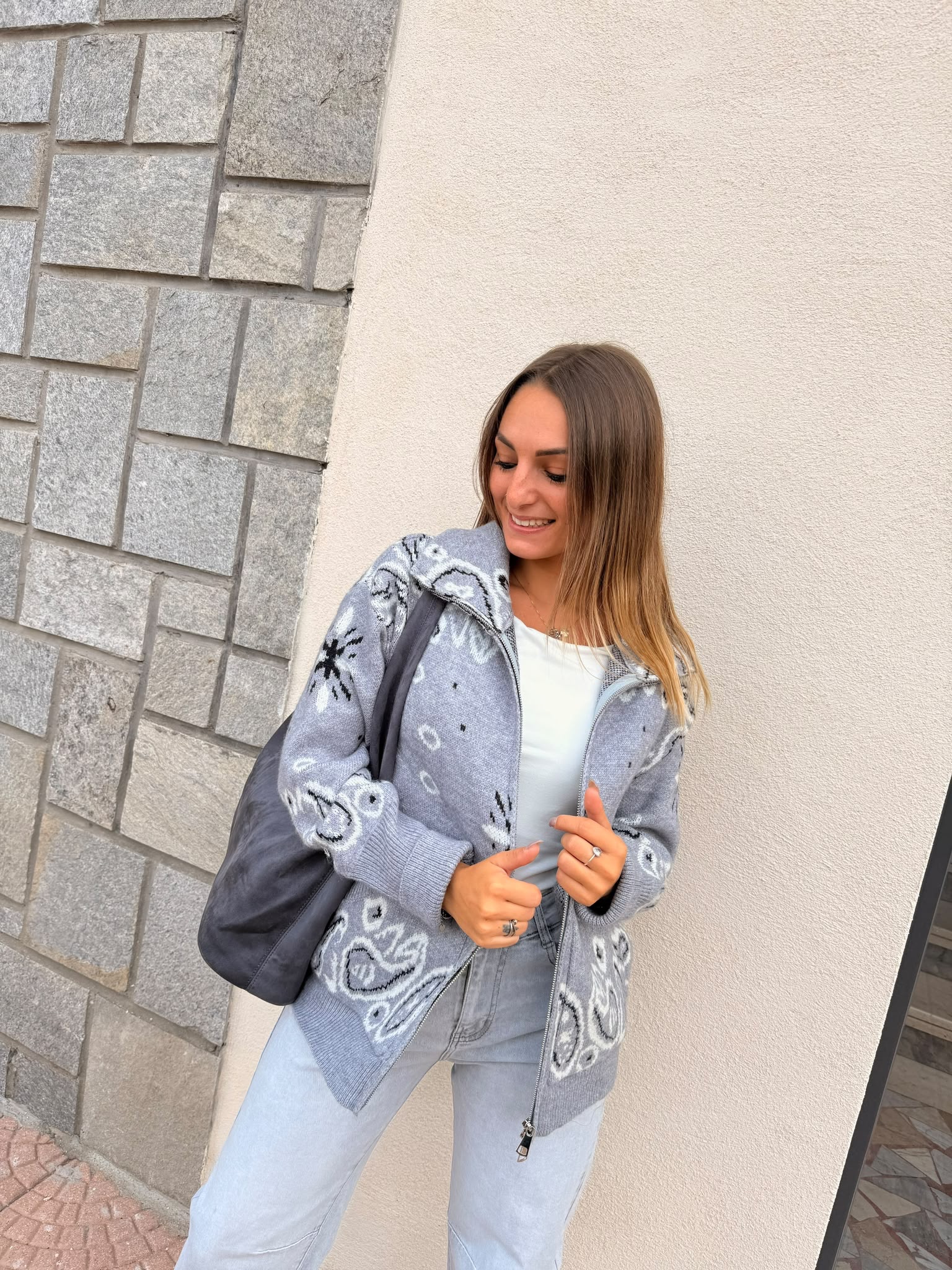 Cardigan zip bandana