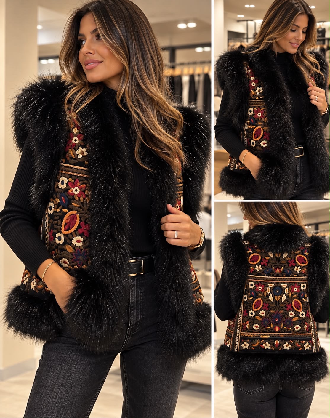 Gilet boho Black edition
