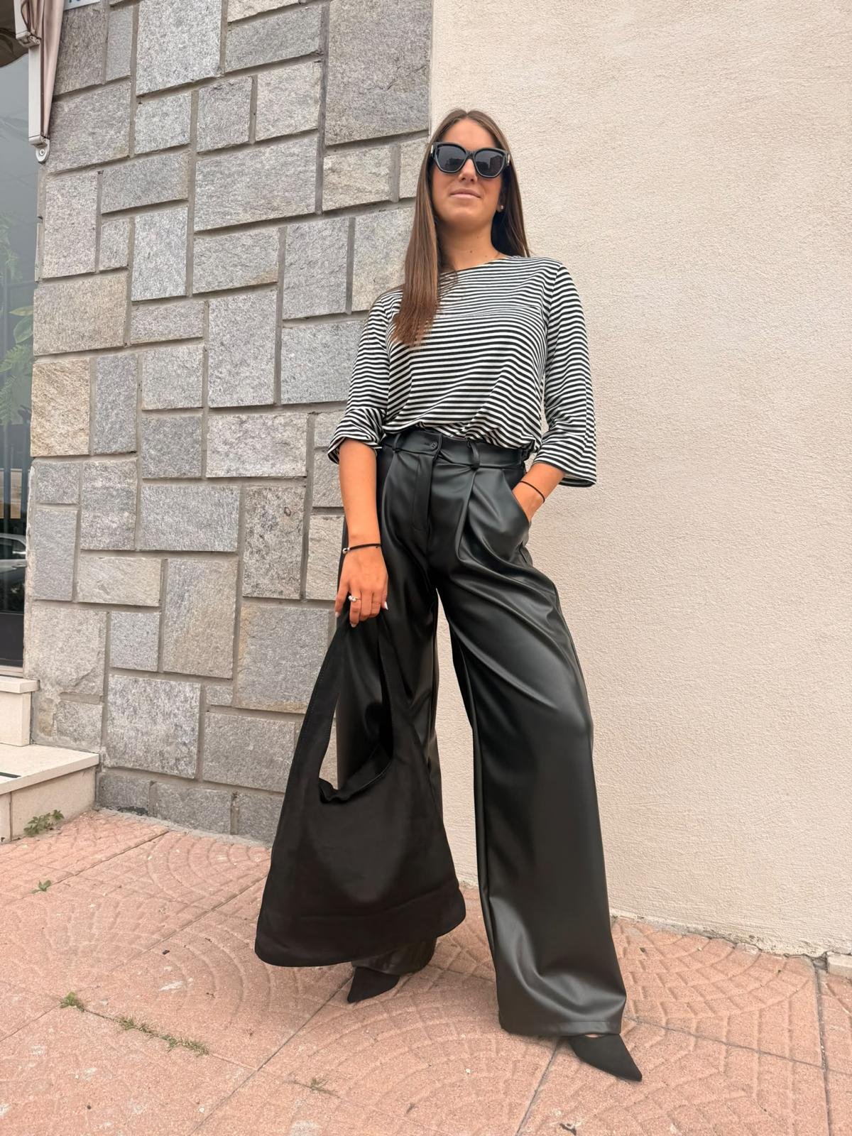 Pantalone Pelle nero