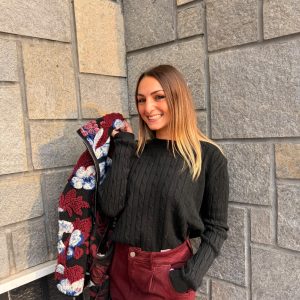Maglioncino Treccia nero
