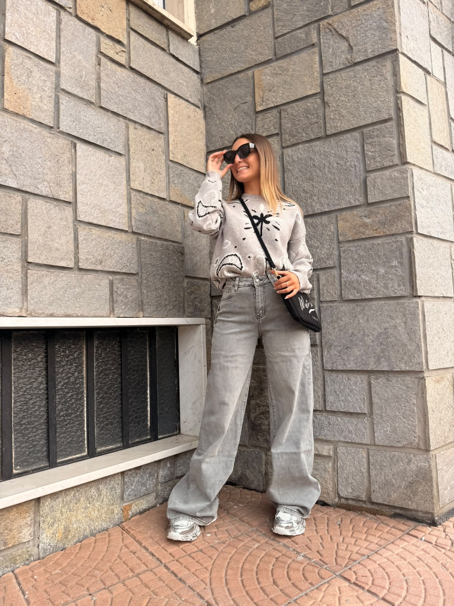 Jeans Baggy grigio