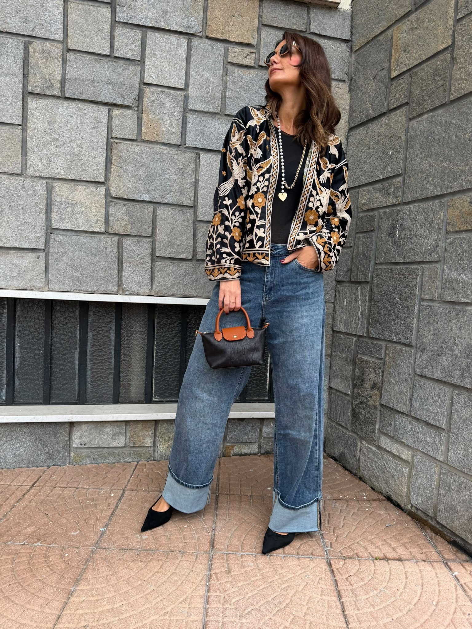Jeans medium risvolto