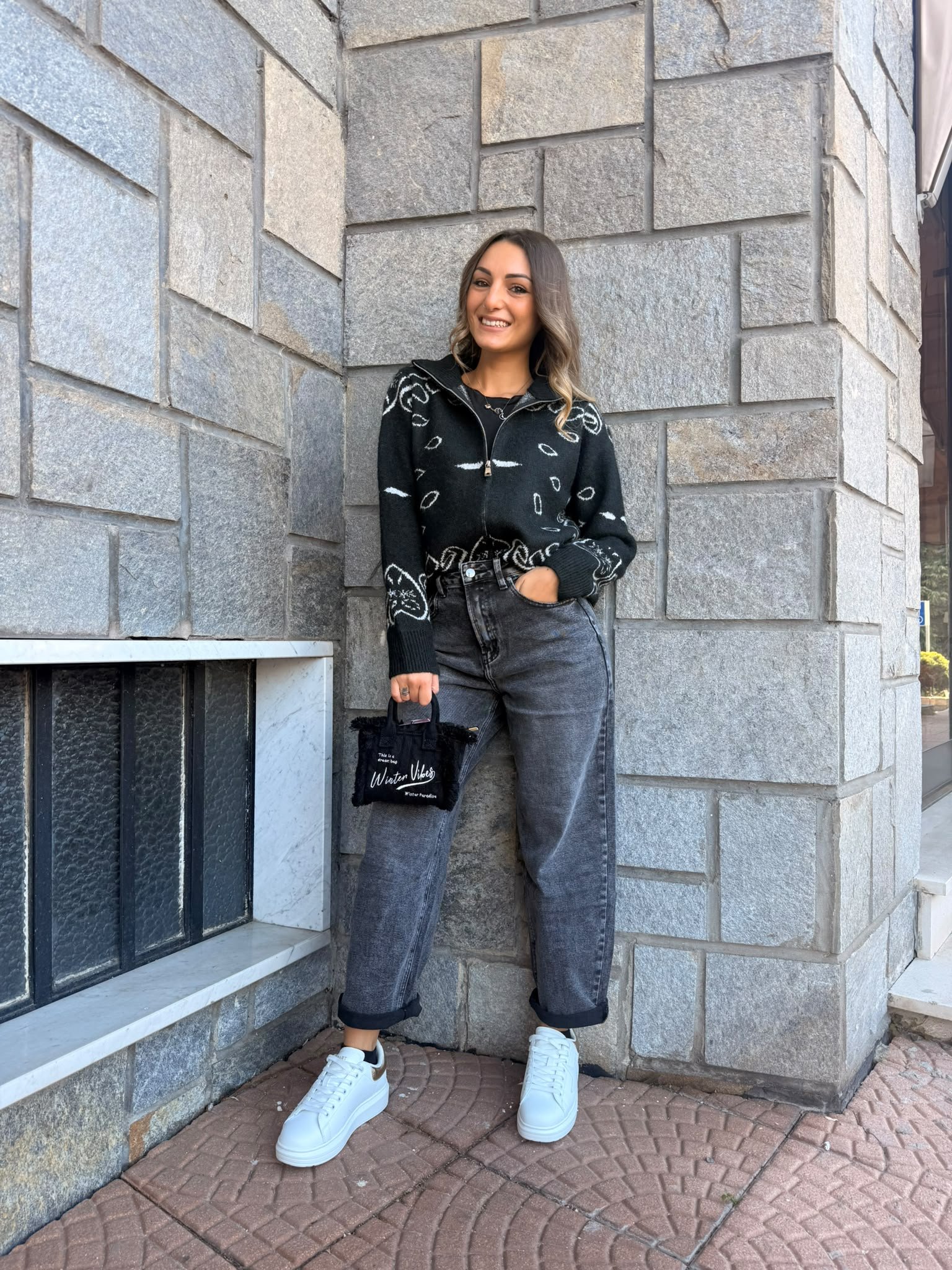 Jeans Barrel Nero