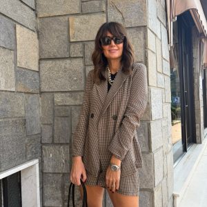 Giacca quadretti "School"