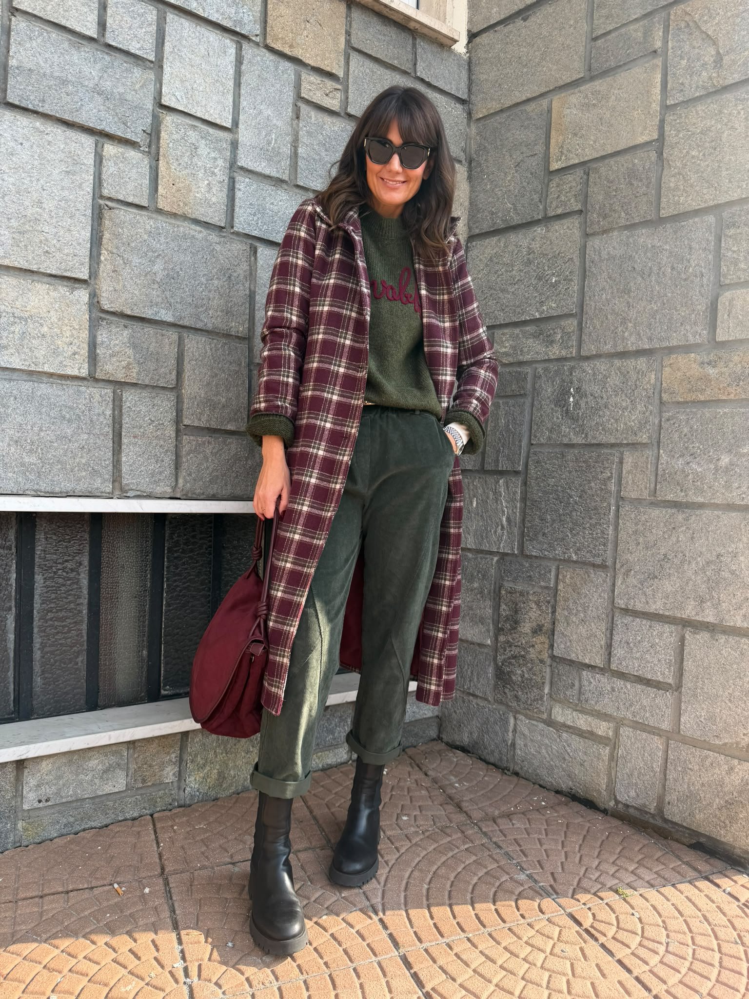 Pantalone Baggy velluto