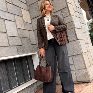 Jeans palazzo mega baggy nero slavato