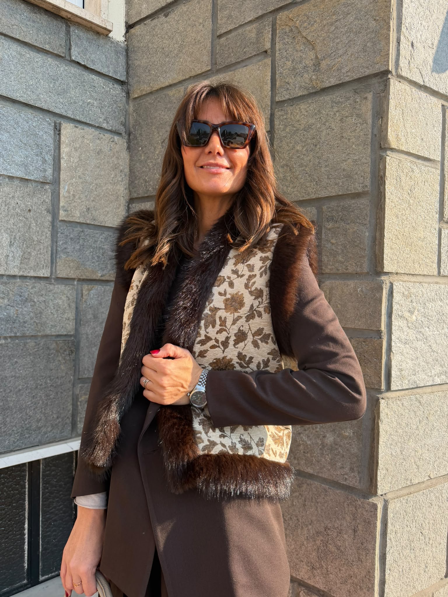 Gilet flowers vintage