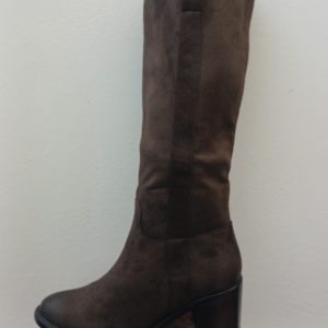 Stivale brown tacco largo